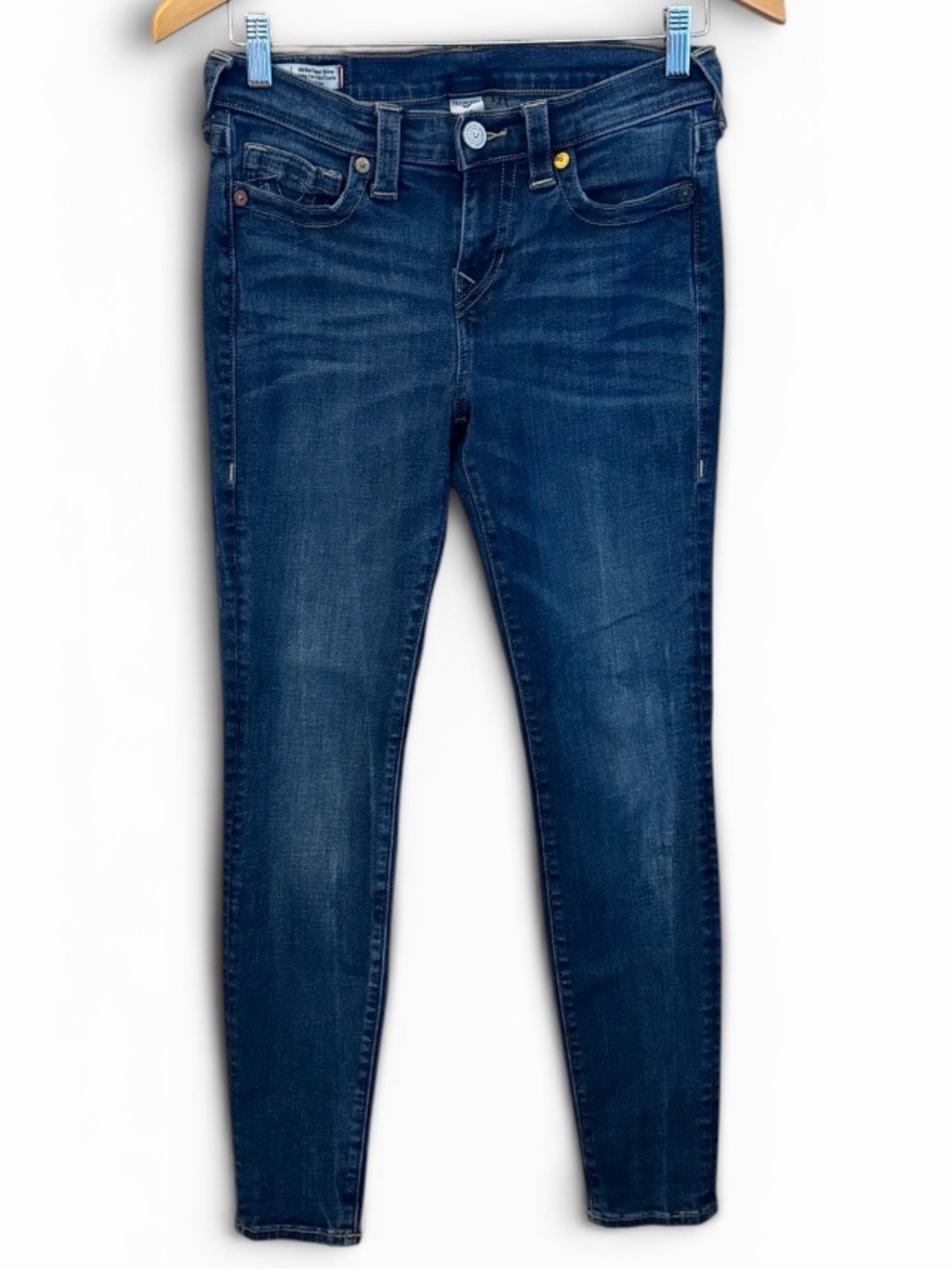 True Religion Indigo Stretch Skinny Jeans Great Condition size 27